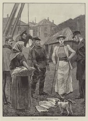 En billig tomt, skiss på en fransk fiskeby